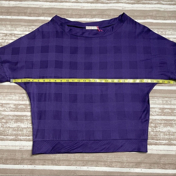Amber Sakai Purple Boatneck Top - Picture 5 of 9